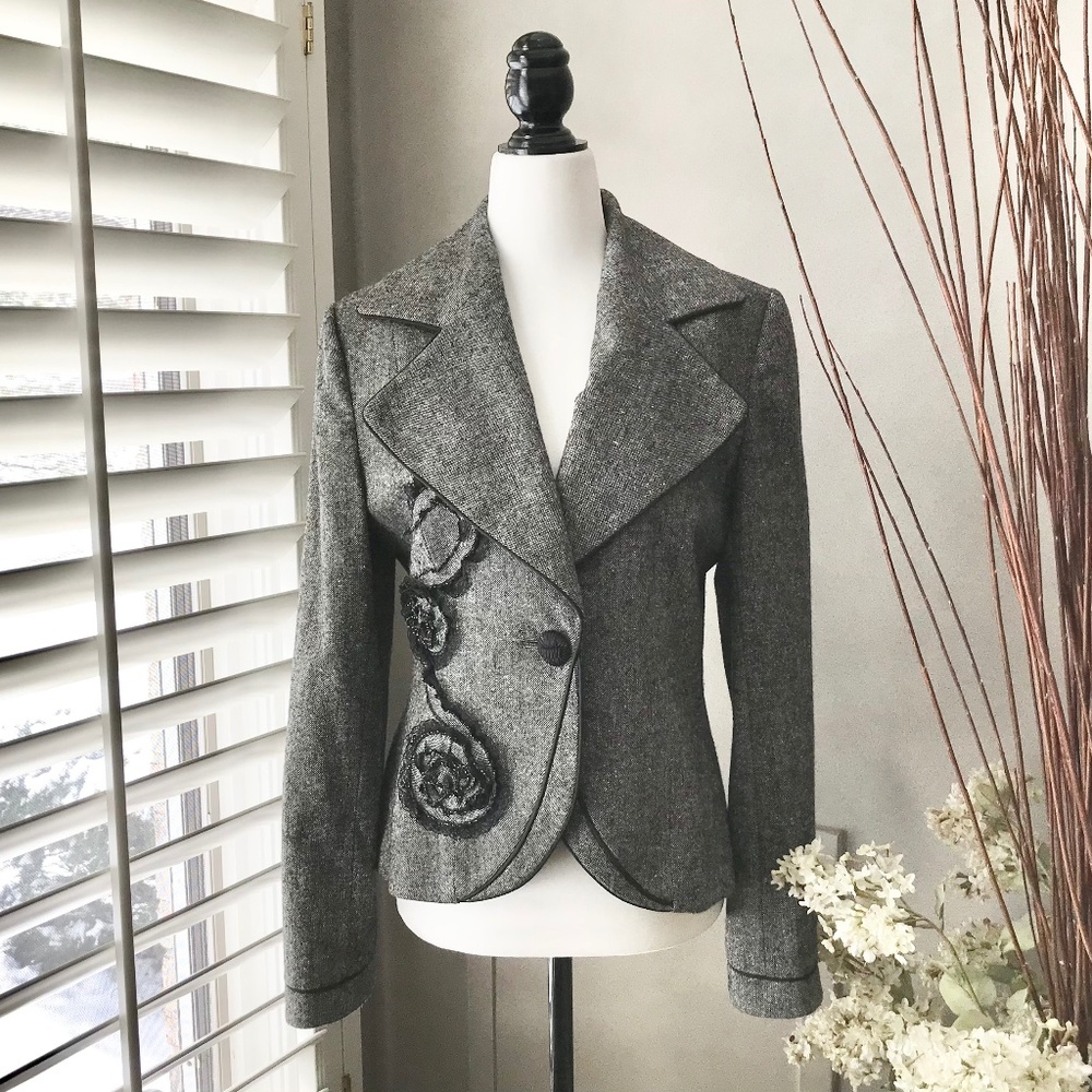 Anna Meyer Paris Light Wool Blend Jacket - size 40